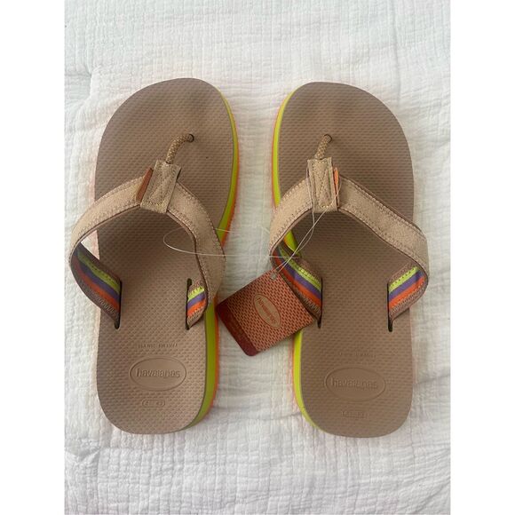 Havaianas Men's Urban Fusion II Sandal - Rose Gold Size 9/10 NEW NWT - Picture 2 of 5